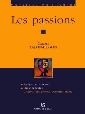 cover image of Les passions